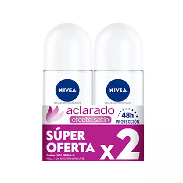 Desodorante Nivea Roll On Aclarado Efecto Satin Mujer