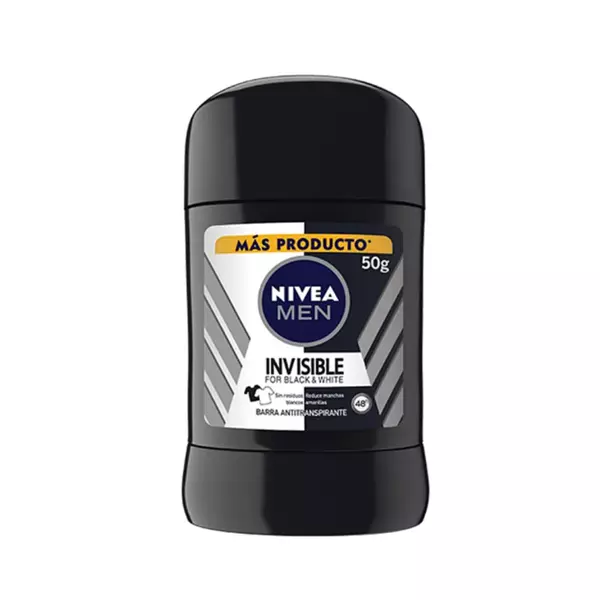 Desodorante Nivea Barra Invisible Black y White Men