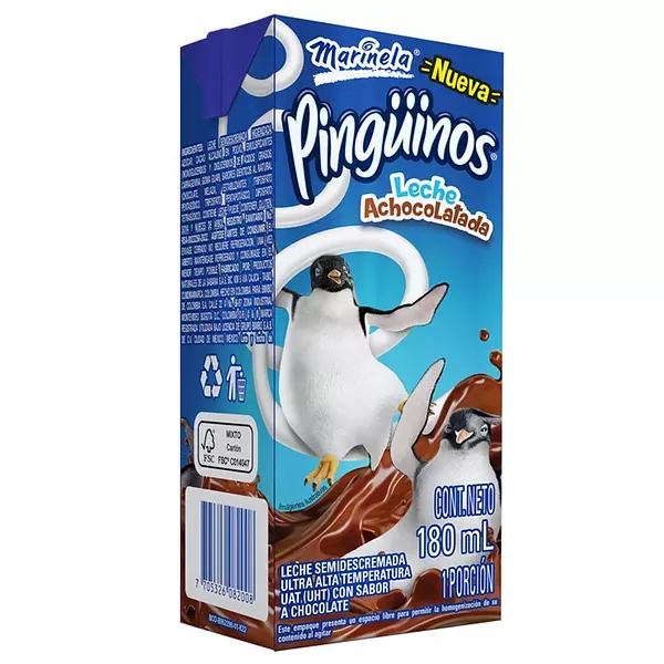 Leche Marinela Achocolatada Pingúino