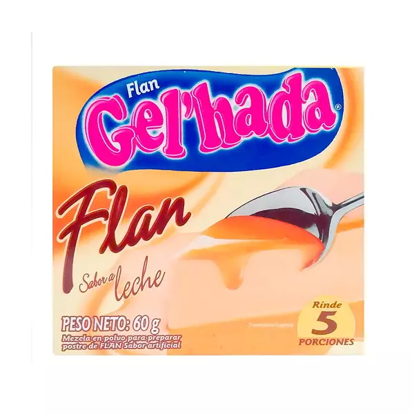 Flan Gelhada Sabor A Leche