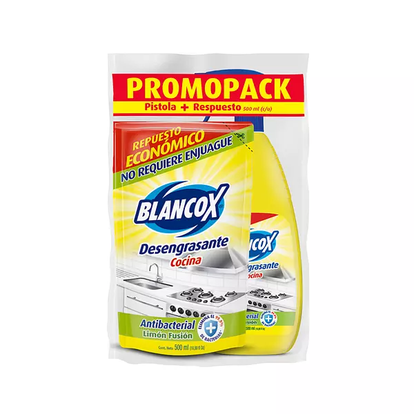 Promo Desengrasante Cocina Blancox 500ml+Repuesto 500m