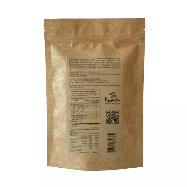 Mix Spirulina + Açaí de Polvo Naturela 100 Gr