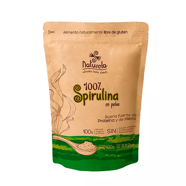 Spirulina de Polvo Naturela 100 Gr