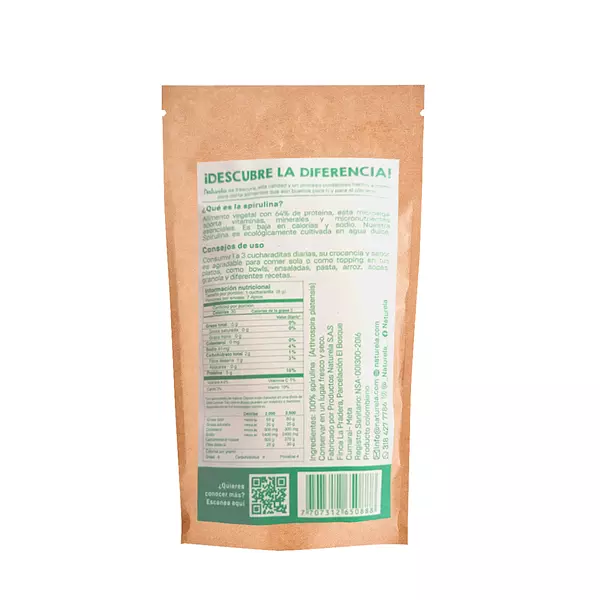 Spirulina Crunch Naturela 60gr