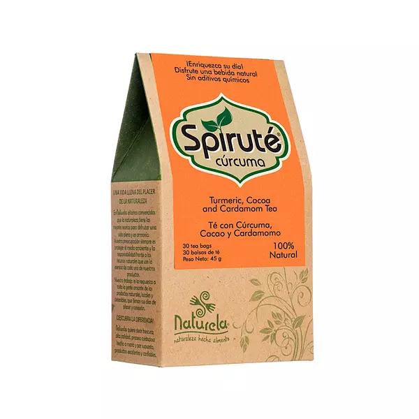 Té Spiruté Cúrcuma Naturela 30 Bolsas