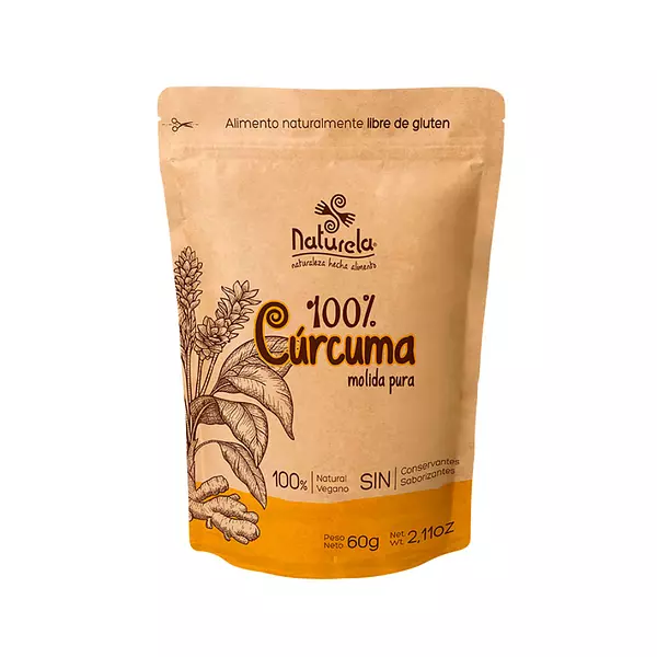 Cúrcuma De Polvo Naturela 60 Gr