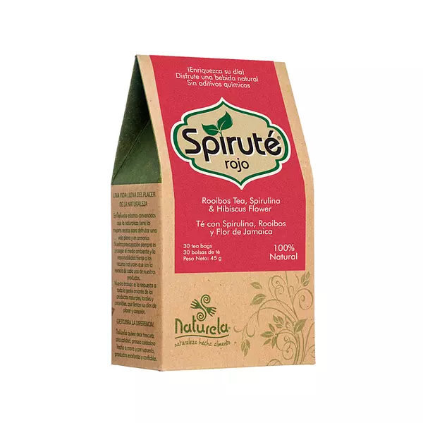 Té Spiruté Rojo Naturela 30 Bolsas