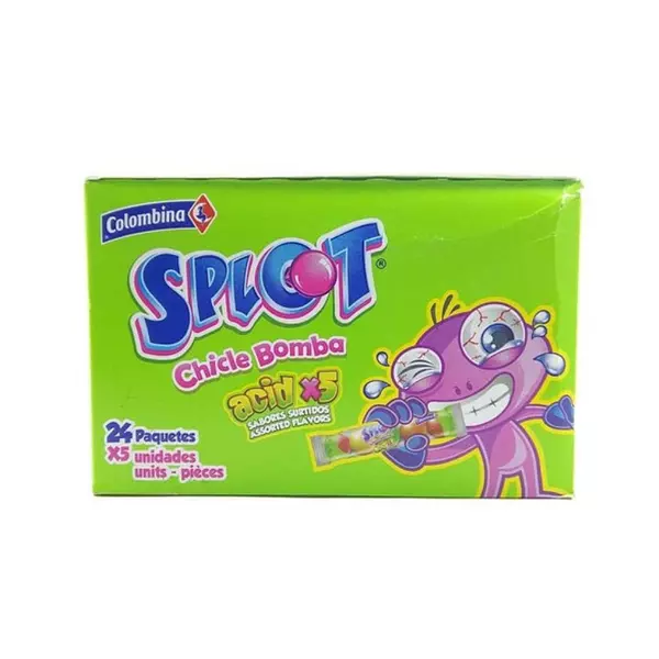 Splot Chicle Bomba Acid Sabores Surtidos