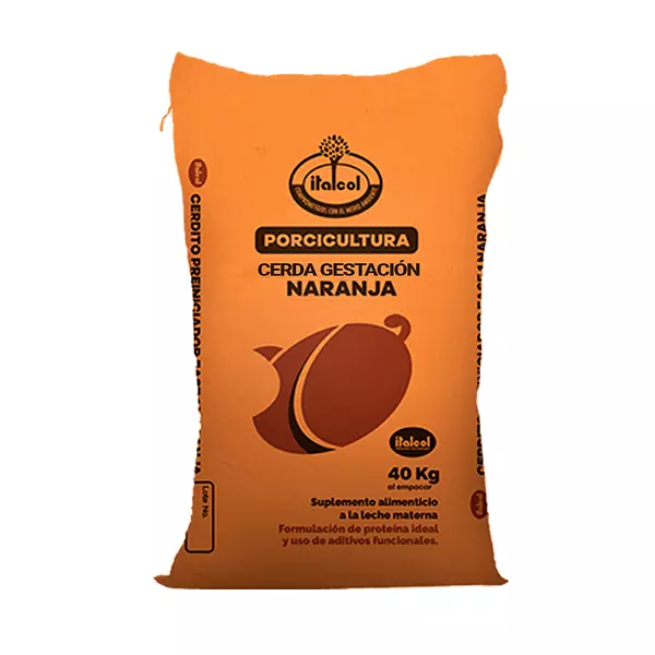 Cerda Gestación Línea Naranja Bulto 40 Kg