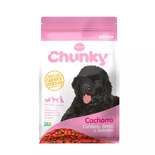 Chunky Cachorro Cordero Arroz Y Salmon 8kg