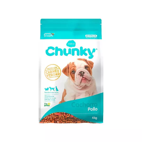 Chunky Cachorros Sabor Pollo 4 Kg