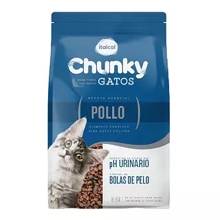 Chunky Gatos Pollo 8 Kg