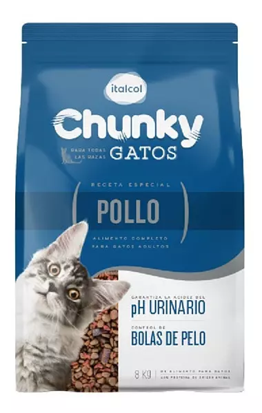 Chunky Gatos Pollo 8 Kg