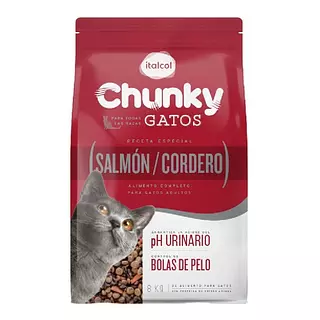 Chunky Gatos Salmón Y Cordero 8 Kg Chunky Gatos Salmón Y Cordero 8 Kg