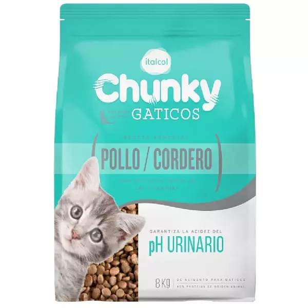 Chunky Gaticos Pollo Y Cordero 8 Kg