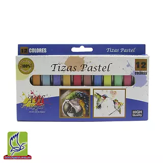 Tiza Pastel Ah Royal Larga X 12 Unidades