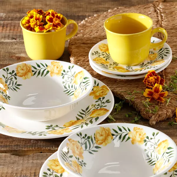 Vajilla Corona Alice 4 Puestos 16 Piezas